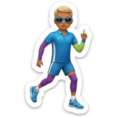 full body sports celebrity wearing sunglasses sticker