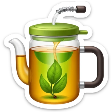 energy tea with a zipper sticker