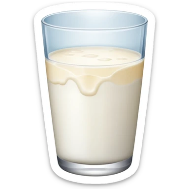 Glass of milk sticker