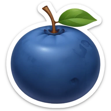 Blueberry faceless sticker