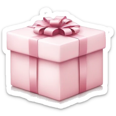 Light pink Christmas gifts under a white Christmas tree  sticker
