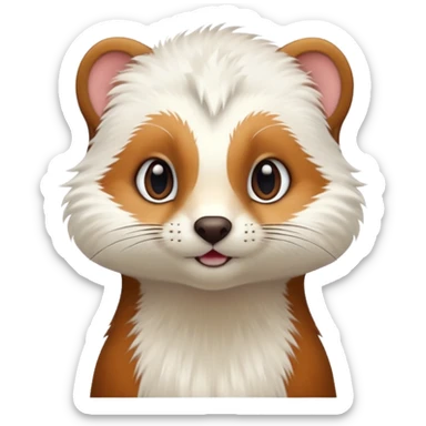 Quiero crear unos emojis del animal armiño sticker
