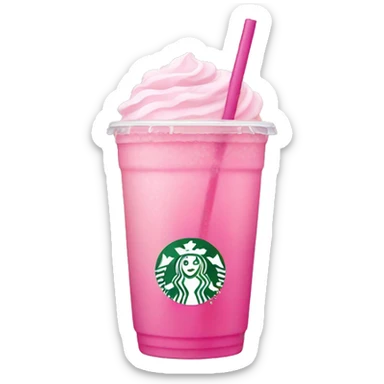 Pink drink Starbucks sticker
