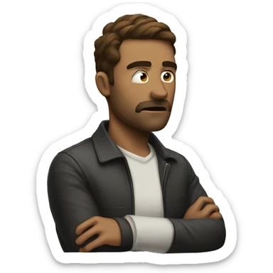 Men ignoring me  sticker