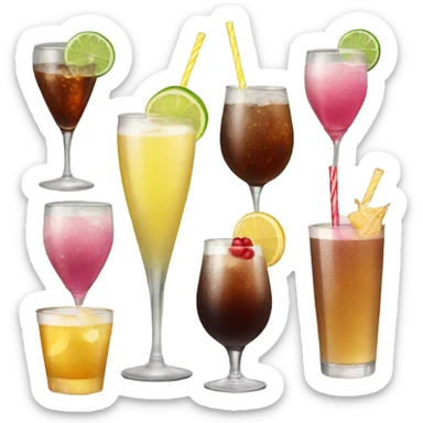 Birthday drinks sticker