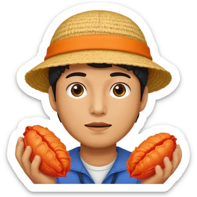 Kimchi hat man sticker