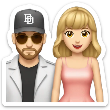 travis kelce and taylor swift sticker