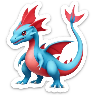 Inteleon-Amaura-Salamence-Pokémon-fusion (full body) sticker