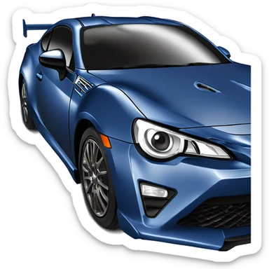 Fr-s Haunted Darth Vader’s dark pearl-blue race car, glowing light saber bumpers rear wing  sticker