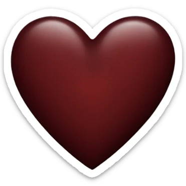 dark red heart sticker