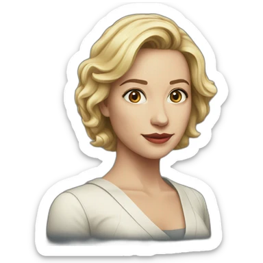 Caucasian-Female-Actress-Rose-DoctorWho sticker