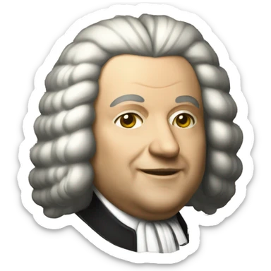 johann sebastian bach componist sticker