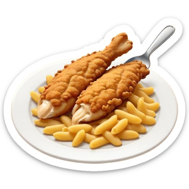Chicken tenders and Mac and cheese sticker
