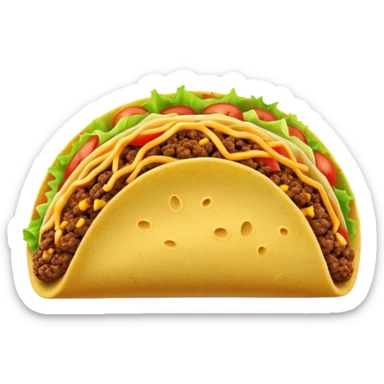 taco with classic filling sticker