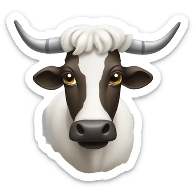 Vaca enferma  sticker
