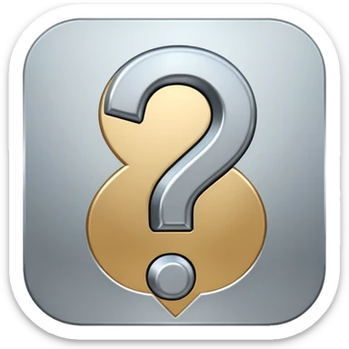 question mark sticker