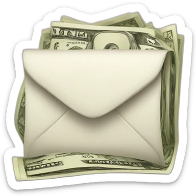 Letter M millionaire money sticker