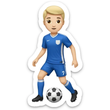soccer player sticker