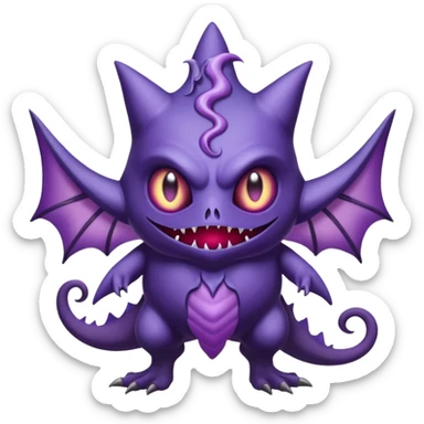 Mismagius-Misdreavus-Ghastly-Haunter-Fakémon-hybrid-creature (full body)  sticker