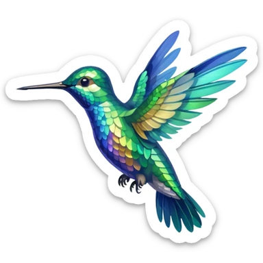 Hummingbird sticker
