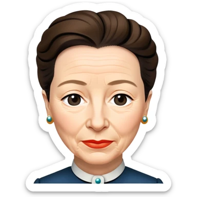 old simone de beauvoir sticker