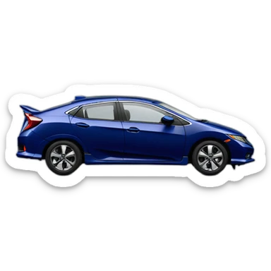 Honda civic 8th european navy blue sticker