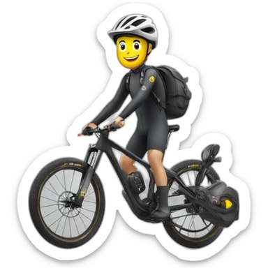 Macron sur un vélo VTT enduro  sticker