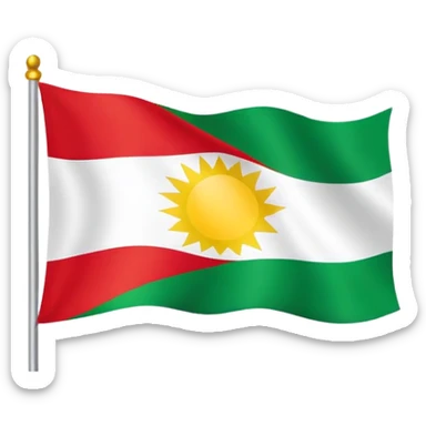 Kurdistan flag  sticker