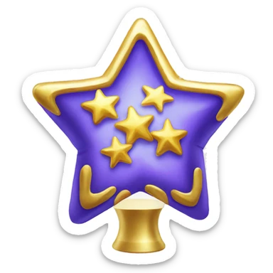 gold star topper for free sticker