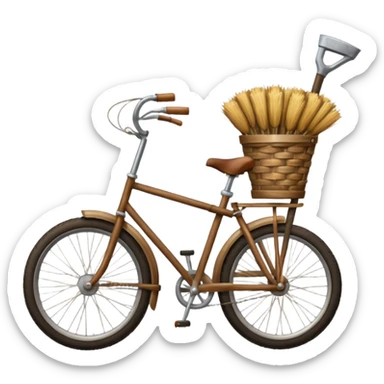 broom broom bike sticker