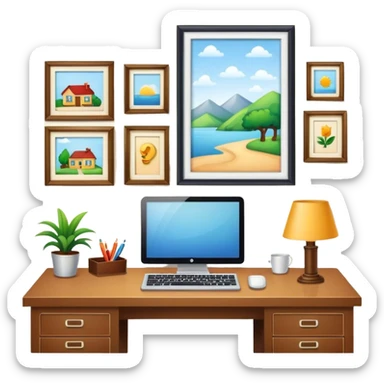 room home office sticker