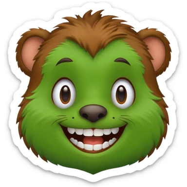 I wanted to be a green gopher sticker