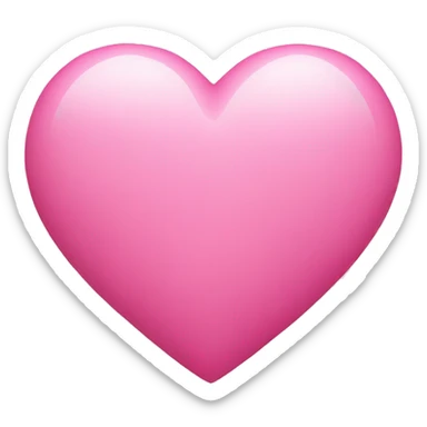 pink heart  sticker