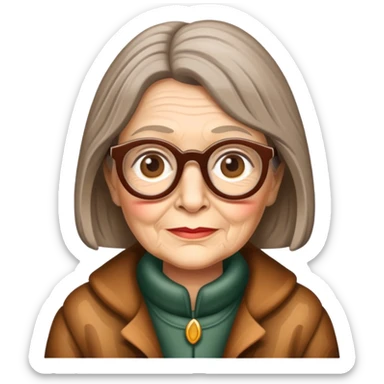 The Log Lady from twin peaks serie sticker