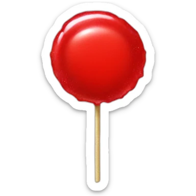 red lolipop sticker
