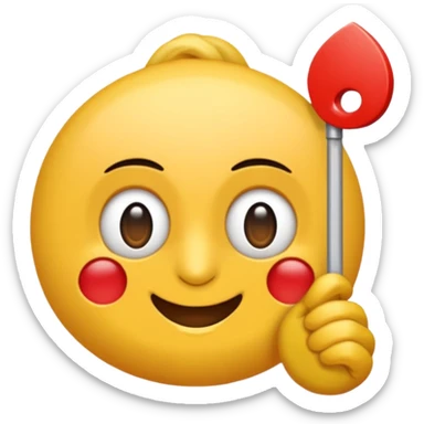 Czerwone serce z literą "A" w środku  sticker