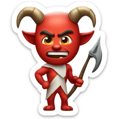 Red devil sticker