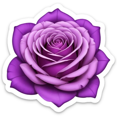 purple roses sticker
