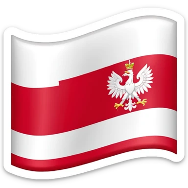 Flag of Polish Kingdom sticker
