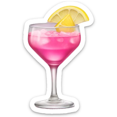 pink alcoholic cocktail
 sticker