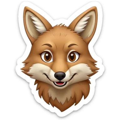 Coyote Winking sticker