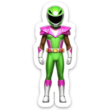 dawn power ranger full body sticker