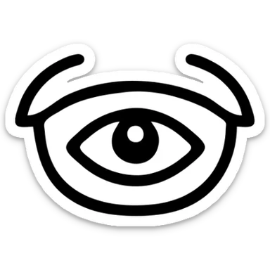 eyeglasses, vision test chart, eye sticker