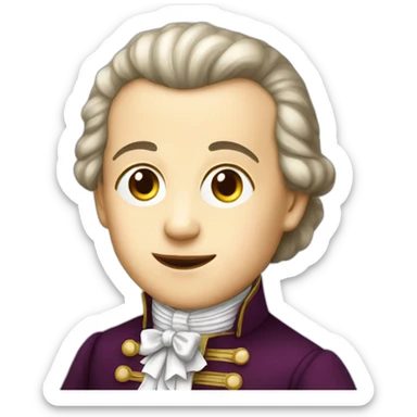 mozart as a child sticker