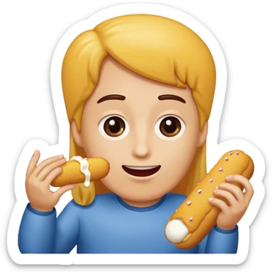 Eating twinkies sticker