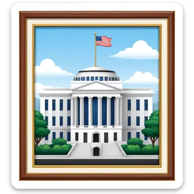 US Embassy building png.  looks realistic sticker