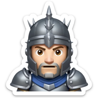 The Mega Knight From Clash Royale sticker