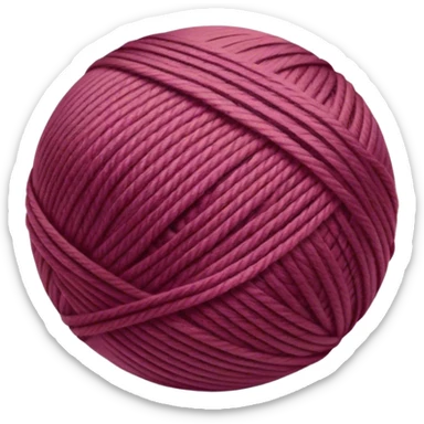 yarn ball light burgundy  sticker