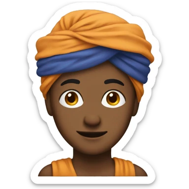 a person wearing a turban sticker