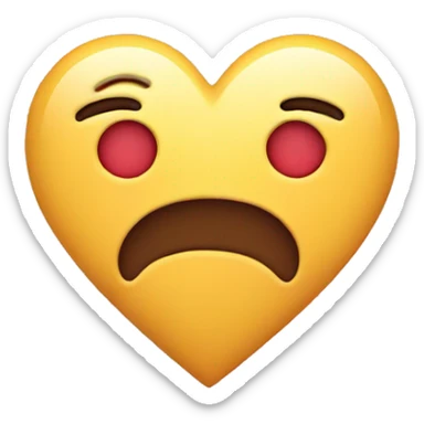 Emojis with a heart sticker